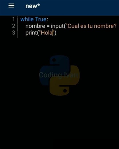 Código simple que te saluda con tu nombre!