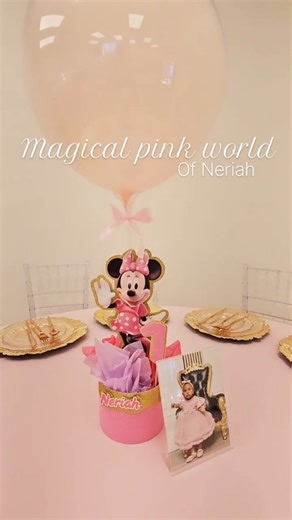 Pauli Party. on Instagram: "✨ Step into a magical pink world inspired by Minnie Mouse 🎀 A dreamy setup made with love for little Neriah’s special day 💕 #MinnieMouse #PinkParty #BirthdayDecor #EventInspo #KidsParty #BalloonDecor #PartyDesign #EventStylist #MinnieTheme"