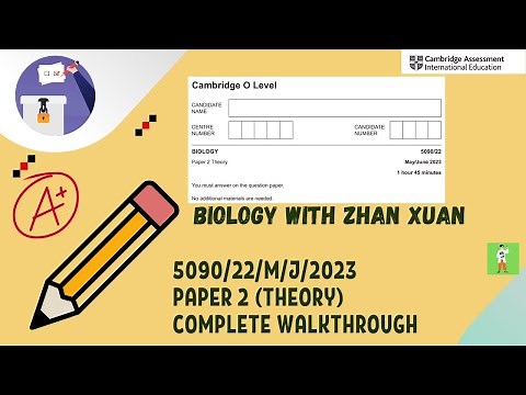 O Level Biology (5090) - 5090/22/M/J/23 | May/June 2023 Paper 22