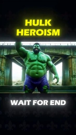 HULK HEROISM 🔥| HULK SAVING A BUFFALLO FROM FLOODS | Hulk Funny Videos #hulk #shorts #veo3 #funny