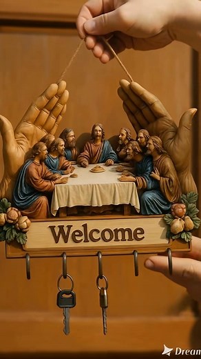 5.6K views · 101 reactions |  Welcome Home with Divine Grace & Practical Style!  Jesus and Disciples Wall Art Keychain, add religious charm to your home. | Silvaday Mall | Facebook