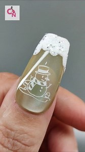 Day 12 of Easy Christmas and Winter Nail Art Tutorials series 🎄🎅🏻❄️💅 Textured winter nail art design with a cute snowman ⛄ #christmastreenails #magneticnails #glitternails #fblifestyle #nailartinspo #christmasnailinspo #snowmannails #winternails #christmasnails #christmasdecor #christmasnaildesigns #nailarttutorial | Crazy Nailzz - The Nail Art Studio