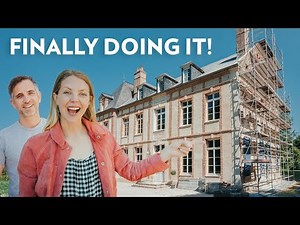 Restoring our 200 year old Chateau Walls (French Master Craftsmen at work)