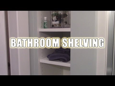 Simple Shelving for my Built-in Bathroom Storage