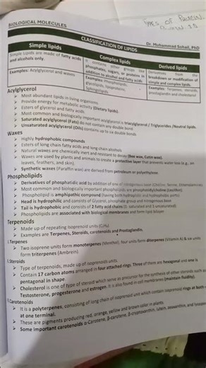 MDCAT Biology | Fatty Acids & Lipids - Complete Guide & Classification #biology