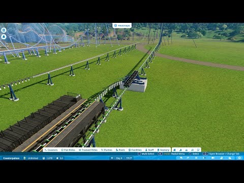 TT2 Planet coaster Switch Track/swing launch testing
