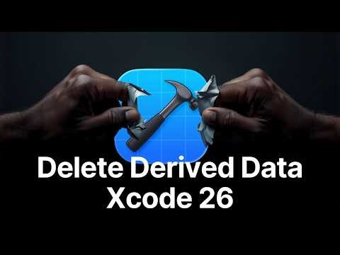 Delete Derived Data in Xcode 26 Easy #xcode