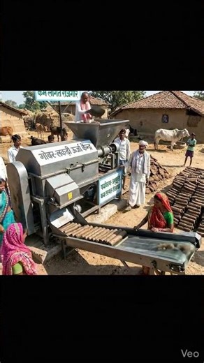 cow dung log machine 9888897248