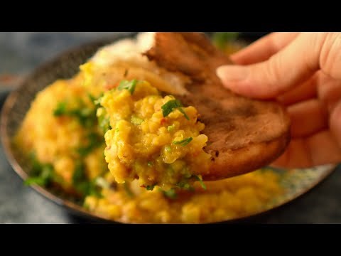 Easy Yellow Split Pea Dhal Recipe / Home Cafe Blog