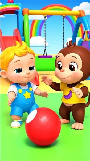 Baby and Monkey’s Playground Fun | Cute Short Animation for Kids