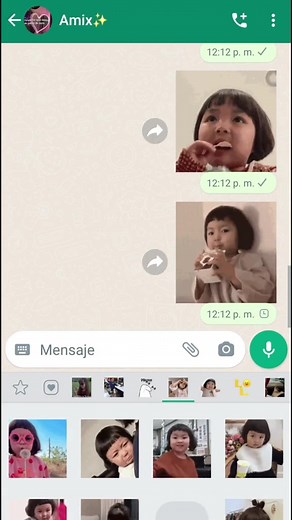 Cute Baby Korean Stickers Collection