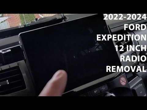 How To Remove 2022-2024 Ford Expedition Radio, 12 Inch LCD Radio.
