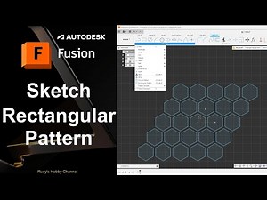 Autodesk Fusion 360 11 Sketch Rectangular Pattern Tool (and how to make a honeycomb)