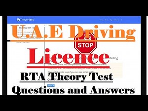 UAE Driving Licence RTA Theory Test | Practice Questions and Answers |
