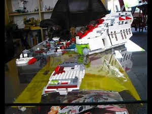 Building Lego Set 7676 Rebuplic Attack Gunship Star Wars Clone Wars