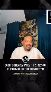 @guteproductions talks the stress in the studio when engineering for #2pac. He engineered 2pac’s lost session where he recorded “All Out”, “Hell 4 A Hustla”, and the Tyson song. Do you think Pac was this serious in the studio? 🎥 : @thesportsreport2021 | Bomb1st