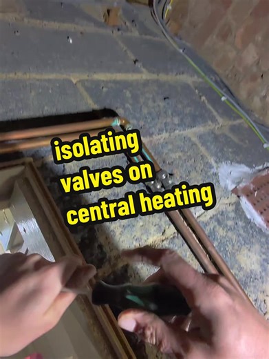 Isolating valves on central heating big no no. #fyp #forupage #plumber #plumbing #heating