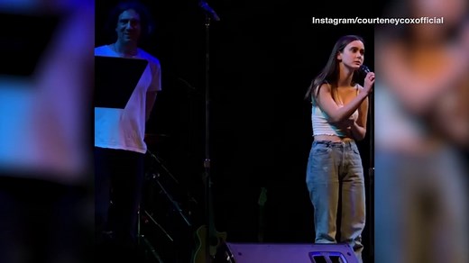 Courteney Cox's daughter Coco sings alongside Gary Lightbody