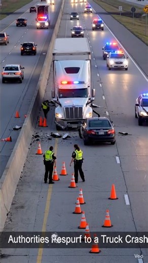 Big Rig Crash on the Interstate 🚨 Cops Lock Down the Scene