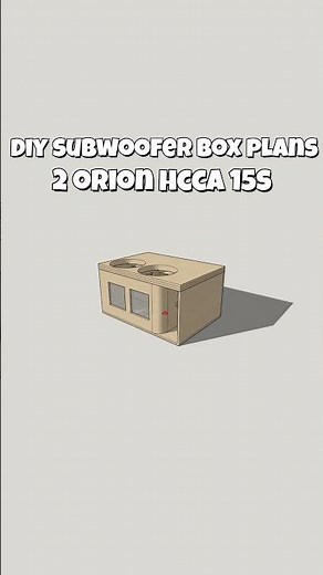 2 orion hcca 15s DIY Subwoofer Box Plans