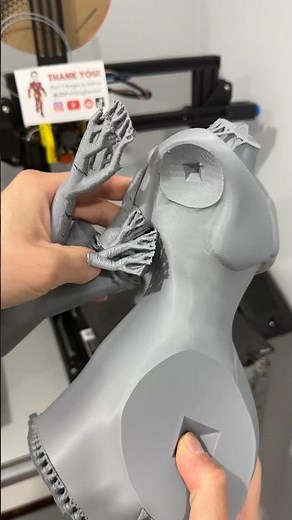 The most impressive and easiest 3D printing tree support removal ASMR video