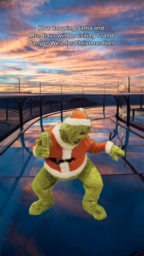 The sleigh makes a special stop right here! Celebrate Christmas Day with Santa and Mrs. Claus at the Grand Canyon! #GrandCanyonWest #Santa #Christmas #NaughtyorNice #ArizonaEvents