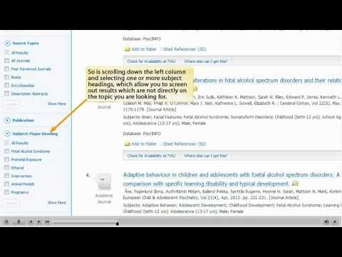 PsycINFO Advanced Tutorial (EBSCOhost 2.0)
