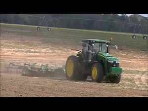 JOHN DEERE 8245R DISKING WITH A JOHN DEERE 637 DISK. SCOTT FARMS 2017 PEANUT TILLAGE 2