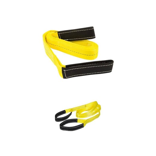 Keeper 1 in. x 6 ft. and 2 in. x 12 ft. 1 Ply Lift Sling with Flat Loop Combo - The Home Depot