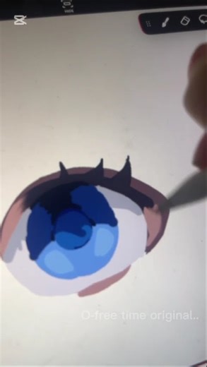 Easy digital Eye drawing tutorial👀 #drawing #draw #digitalart #tutorial #dream #viralvideo #anime