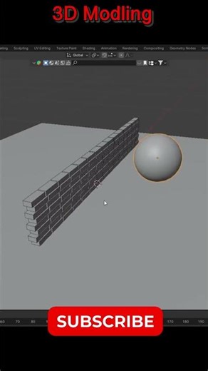 Make a wall 3D in blender Hindi #freestor #blender #3dmodelingsoftware