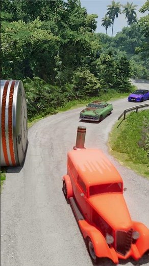 Insane BeamNG Car Crash 💥 | BeamSmashX Shorts