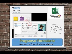 Visual Basic Excel #14 Menú Agregar y Programa un Formulario que Funcione como Menú de Opciones