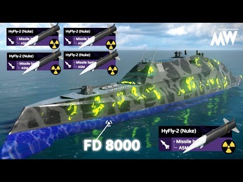Modern Warships ROKS FD 8000 - with 5X HyFly-2 (NUKE) 🤯 Deadliest Firepower Gameplay