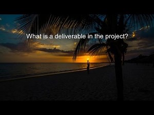 What is a deliverable in the project?