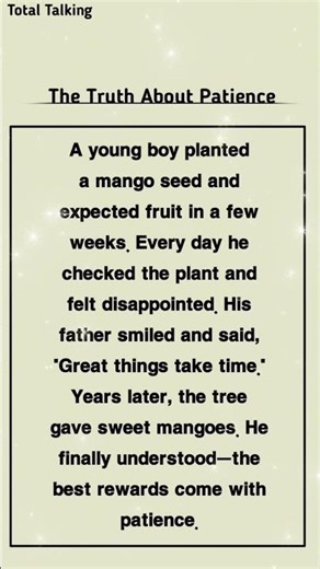 The Power of Patience | A Short Life Lesson Story