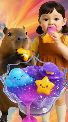 Magic Slime Galaxy! Capybara, Stars & Wizard Surprises