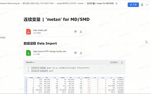 网状META实战教程---5.3.2 'metan' for MD-SMD