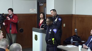 32K views · 823 reactions | Today was a special day at the South Bend Police Department. With a little help from the Chief, the Trainging and Recruiting Department, the Mayor's Office and the Board of Public Safety, newly sworn officer Jeff Diggins pulled off one engaging surprise! Congrats to Jeff and Miriam on their engagement! ❤️ Help us share this wonderful story! | South Bend Police Department | Facebook