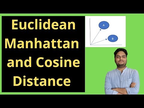 Euclidean Manhattan and Cosine Distance | Euclidean distance vs Cosine similarity