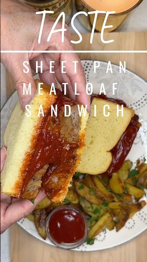 Sheet Pan Meatloaf Sandwich 🥪 Juicy Homemade Meatloaf in Under 30 Minutes #sheetpandinner #meatloaf