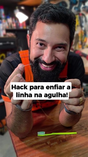 Rafael Fityk on Instagram: "#Dica de como passar linha na agulha🤯"