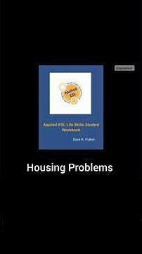 Life Skills Workbook lesson: Housing Problems #esl #housing #problem