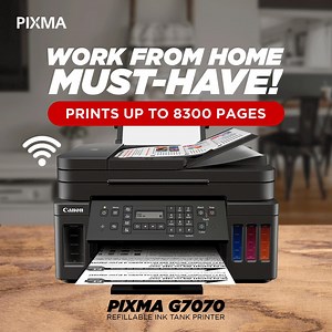 48 reactions · 46 shares | With up to 8300 pages for black and white, printing for your work reports and presentations will surely not be interrupted! Get a #PIXMA G7070 now! Learn more about G7070 here: https://bit.ly/2YdtCzj Buy PIXMA printers here: ➡️ Lazada: https://bit.ly/2W5DGct ➡️Shopee: https://bit.ly/3lOiEKy #PIXMAPrintBeyond #TeamCanonPH | Canon Philippines | Facebook