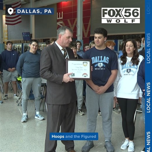 28K views · 243 reactions | FOX56 Sports Director Bob Ide awards Kaden Coyne, a senior at Dallas High School, The Figured Law Firm Scholar Athlete Scholarship from MyTV, WQMY. READ MORE: https://fox56.com/sports/content/dallas-senior-wins-figure-law-firm-scholarship# | FOX56 WOLF TV | Facebook