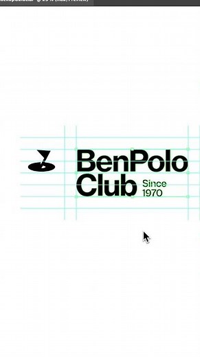 Horizontal Logo Script for Adobe Illustrator #adobeillustrator #logo