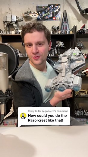 Behind the Scenes Lego Star Wars Razor Crest Drop Test