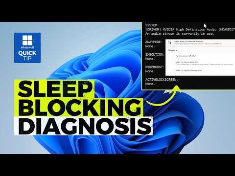 Computer won't Sleep | Diagnosis Problem