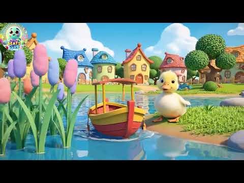 Splash Splash Duckling Toy… Who Pushed the Pond Boat? 🦆🚤 | Nursery Rhymes for Kids