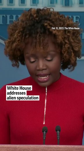 White House Press Secretary Karine Jean-Pierre addressed alien speculation in a media briefing Monday regarding the unidentified objects downed over the weekend. #whitehouse #ufo #aliens #apnews